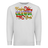 Dove Grey happy crawdi gras with crawfish Premium Sweatshirt - Artiststas