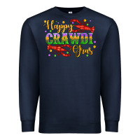 Navy happy crawdi gras with crawfish Premium Sweatshirt - Artiststas