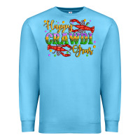 Ocean Blue happy crawdi gras with crawfish Premium Sweatshirt - Artiststas