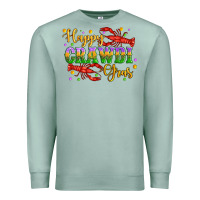 Seafoam happy crawdi gras with crawfish Premium Sweatshirt - Artiststas