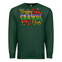 Sports Green happy crawdi gras with crawfish Premium Sweatshirt - Artiststas