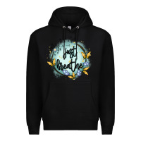 Black just breathe Premium Hoodie - MaliasSmallBusiness