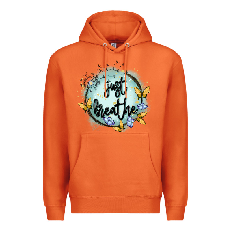 Just Breathe Premium Hoodie by MaliasSmallBusiness | Teevron