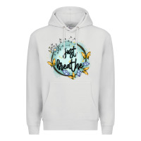 Dove Grey just breathe Premium Hoodie - MaliasSmallBusiness