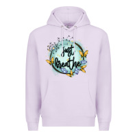 Lilac just breathe Premium Hoodie - MaliasSmallBusiness