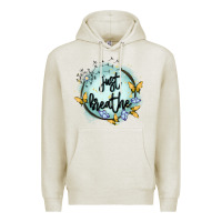 Oatmeal Heather just breathe Premium Hoodie - MaliasSmallBusiness