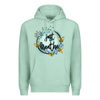 Seafoam just breathe Premium Hoodie - MaliasSmallBusiness