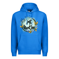 True Royal just breathe Premium Hoodie - MaliasSmallBusiness