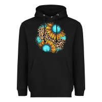 Black gemstone leopard patch Heavyweight Hoodie - JahusDesignShop