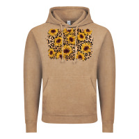 Vintage Coffee sunflower leopard background Vintage Hoodie - AdoDesignShop