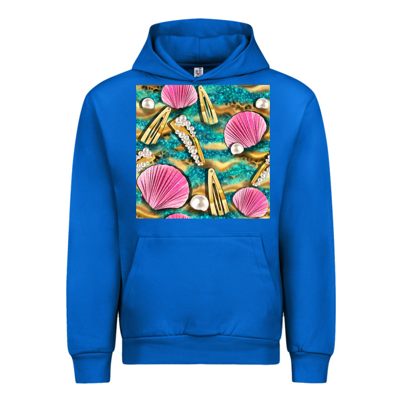 Hair Clasp And Sea Shells With Leopard Beach Seamless Pattern Bbs Urban Hoodie by BundleAndBundleShop | Teevron