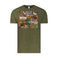 Vintage Olive western rodeo Vintage Tee - RanaPortraitStore