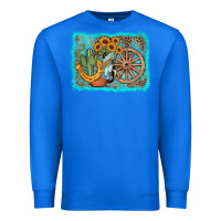 True Royal western wooden wheel cowboy boots Premium Sweatshirt - AdoDesignShop