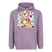 Lavender summer gnome seamless pattern Heavyweight Hoodie - BundleAndBundleShop