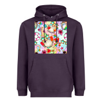 Plum summer gnome seamless pattern Heavyweight Hoodie - BundleAndBundleShop