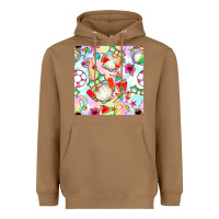 Toasted Coconut summer gnome seamless pattern Heavyweight Hoodie - BundleAndBundleShop