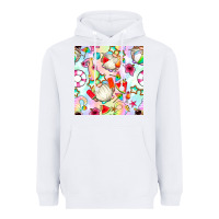 White summer gnome seamless pattern Heavyweight Hoodie - BundleAndBundleShop