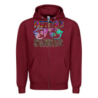 Burgundy hot mom summer Zipper Hoodie - CowhideDigitalArt