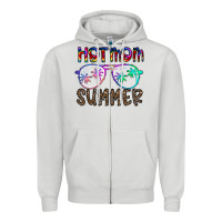 Dove Grey hot mom summer Zipper Hoodie - CowhideDigitalArt