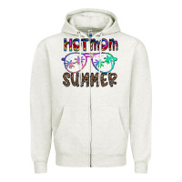 Oatmeal Heather hot mom summer Zipper Hoodie - CowhideDigitalArt