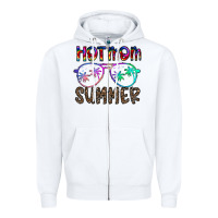 White hot mom summer Zipper Hoodie - CowhideDigitalArt