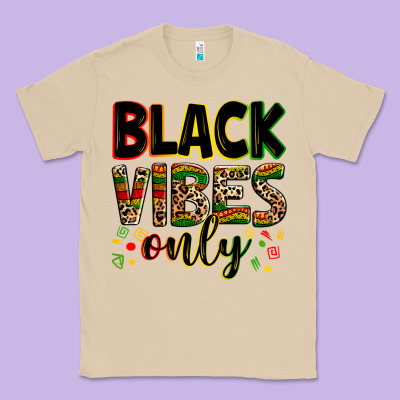 Black Vibes Only Juneteenth Classic Tee Designed By Zillion Design Studio
