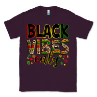 Plum Black vibes only juneteenth Classic Tee - Zillion Design Studio