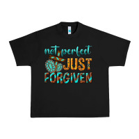 Black not perfect just forgiven Urban Heavy Tee - texasbilliewilder