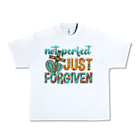 White not perfect just forgiven Urban Heavy Tee - texasbilliewilder