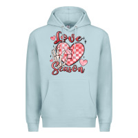 Blue Mist love season Premium Hoodie - MaliasSmallBusiness