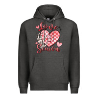 Charcoal Heather love season Premium Hoodie - MaliasSmallBusiness