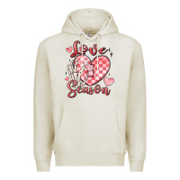 Oatmeal Heather love season Premium Hoodie - MaliasSmallBusiness