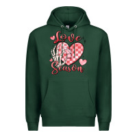 Sports Green love season Premium Hoodie - MaliasSmallBusiness
