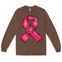 Chestnut breast cancer awareness ribbon Long Sleeve Tee - RanaPortraitStore
