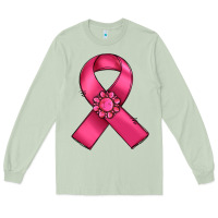 Matcha breast cancer awareness ribbon Long Sleeve Tee - RanaPortraitStore