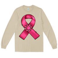 Mushroom breast cancer awareness ribbon Long Sleeve Tee - RanaPortraitStore