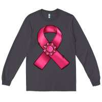 Smoke breast cancer awareness ribbon Long Sleeve Tee - RanaPortraitStore