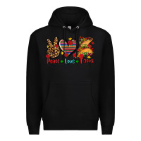 Black peace love tacos Premium Hoodie - AdoDesignShop