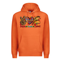 Carrot peace love tacos Premium Hoodie - AdoDesignShop
