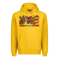 Lemon peace love tacos Premium Hoodie - AdoDesignShop