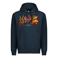 Navy peace love tacos Premium Hoodie - AdoDesignShop