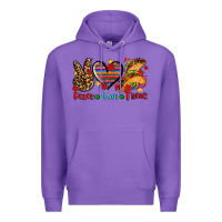 Purple peace love tacos Premium Hoodie - AdoDesignShop