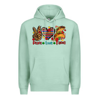 Seafoam peace love tacos Premium Hoodie - AdoDesignShop