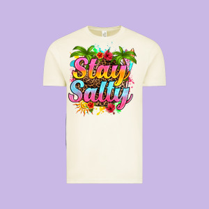Stay Salty Vintage Tee Designed By Ranaportraitstore
