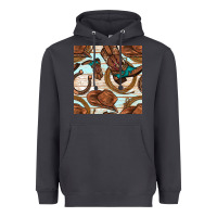 Smoke cowboy western seamless pattern Heavyweight Hoodie - BundleAndBundleShop