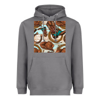 Storm cowboy western seamless pattern Heavyweight Hoodie - BundleAndBundleShop