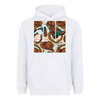White cowboy western seamless pattern Heavyweight Hoodie - BundleAndBundleShop