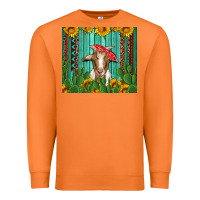 Carrot goat with sunflower and cactus Premium Sweatshirt - Artiststas