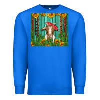True Royal goat with sunflower and cactus Premium Sweatshirt - Artiststas