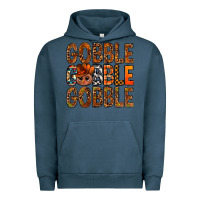 Pigment Midnight Navy western gobble with turkey bbs Urban Hoodie - BundleAndBundleShop